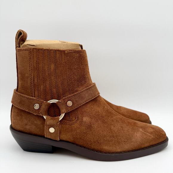 Madewell Womens The Santiago Western Ankle Boot US 6 Brown Suede NIB - Picture 3 of 12